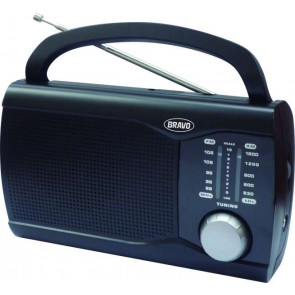 Bravo B-6009 analogové rádio černé